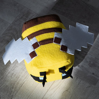Stuffed Bumble Bee Plush Toy - 20 cm Pixel Design by HitMyNeed