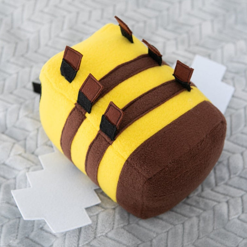 Stuffed Bumble Bee Plush Toy - 20 cm Pixel Design by HitMyNeed