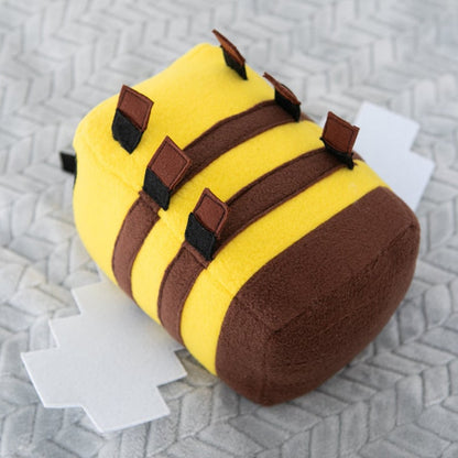 Stuffed Bumble Bee Plush Toy - 20 cm Pixel Design by HitMyNeed