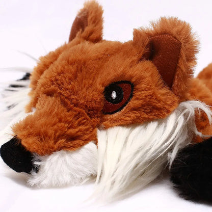 Stuffingless Squeaky Animal Dog Toy with Crinkle by HitMyNeed