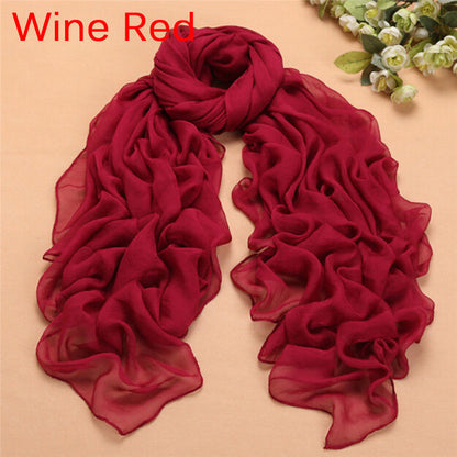 Stylish Breathable Wrap Beach Cover Up Sarong wine-red by HitMyNeed