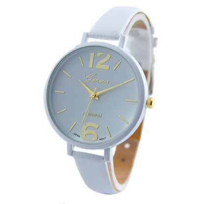 Stylish Casual Quartz Ladies Watch with Faux Leather Strap by HitMyNeed