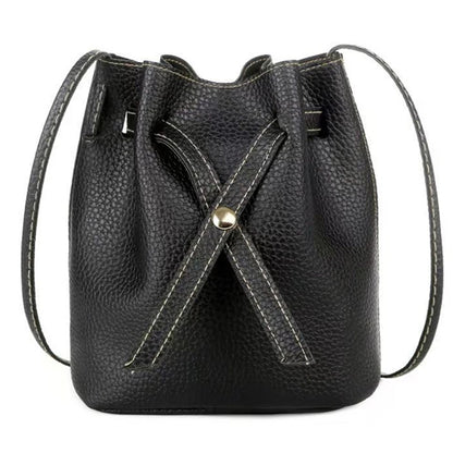 Stylish Crossbody Drawstring Bag for Everyday Use black-2 by HitMyNeed