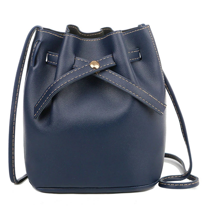 Stylish Crossbody Drawstring Bag for Everyday Use blue by HitMyNeed