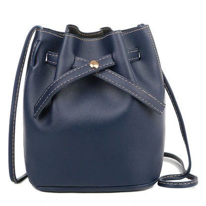 Stylish Crossbody Drawstring Bag for Everyday Use blue by HitMyNeed