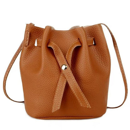 Stylish Crossbody Drawstring Bag for Everyday Use brown-3 by HitMyNeed