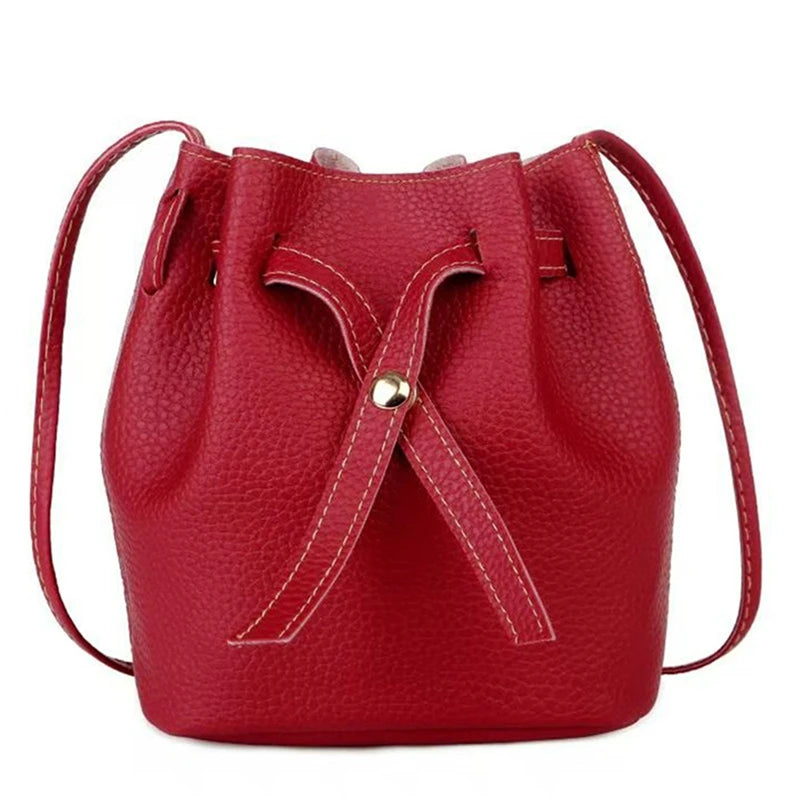Stylish Crossbody Drawstring Bag for Everyday Use red-2 by HitMyNeed
