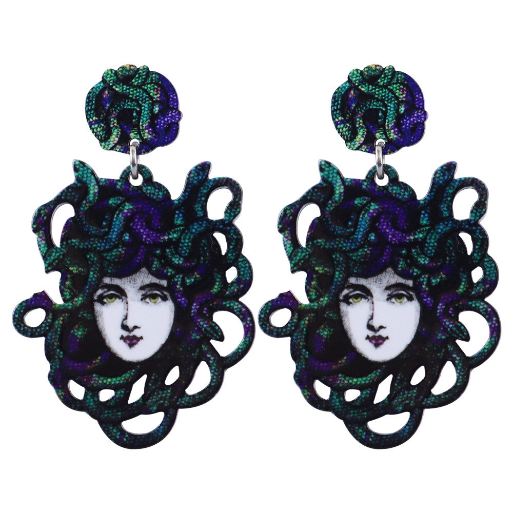 Stylish Dangling Medusa Earrings (Pair) by HitMyNeed
