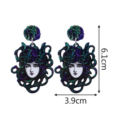 Stylish Dangling Medusa Earrings (Pair) by HitMyNeed