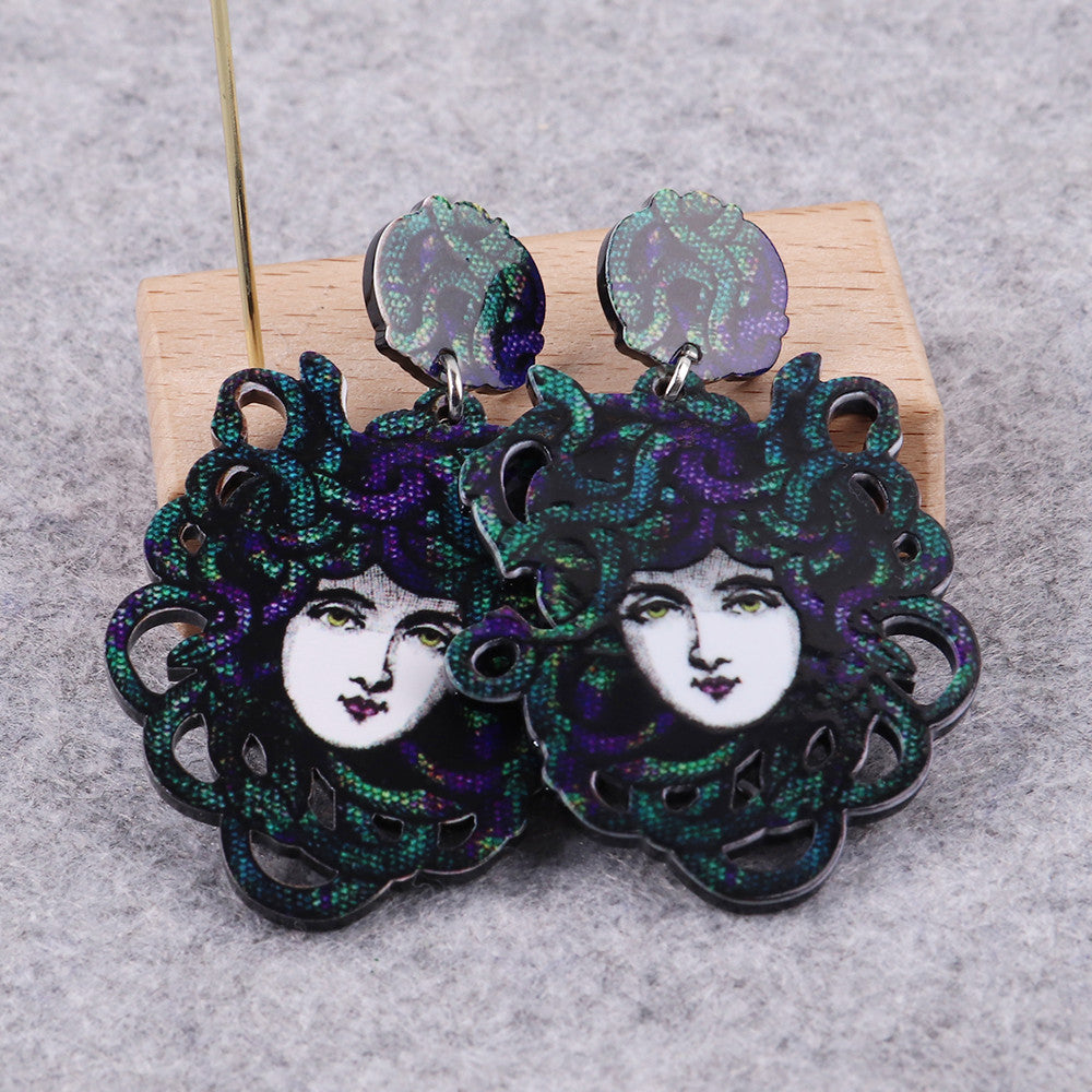 Stylish Dangling Medusa Earrings (Pair) by HitMyNeed