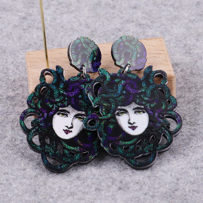 Stylish Dangling Medusa Earrings (Pair) by HitMyNeed
