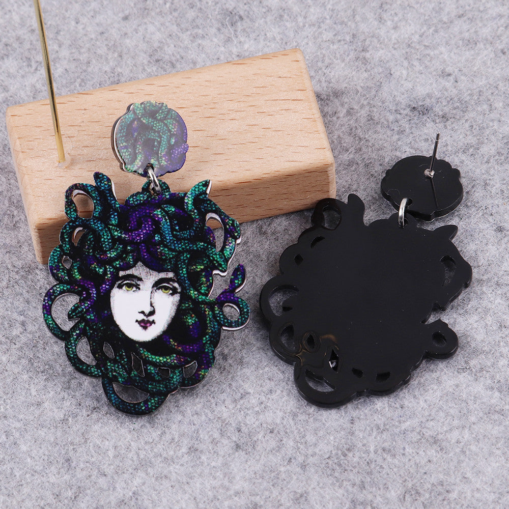 Stylish Dangling Medusa Earrings (Pair) by HitMyNeed