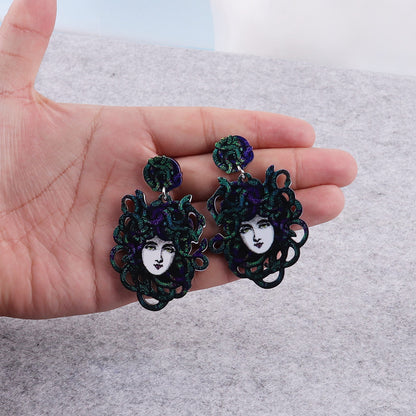 Stylish Dangling Medusa Earrings (Pair) by HitMyNeed
