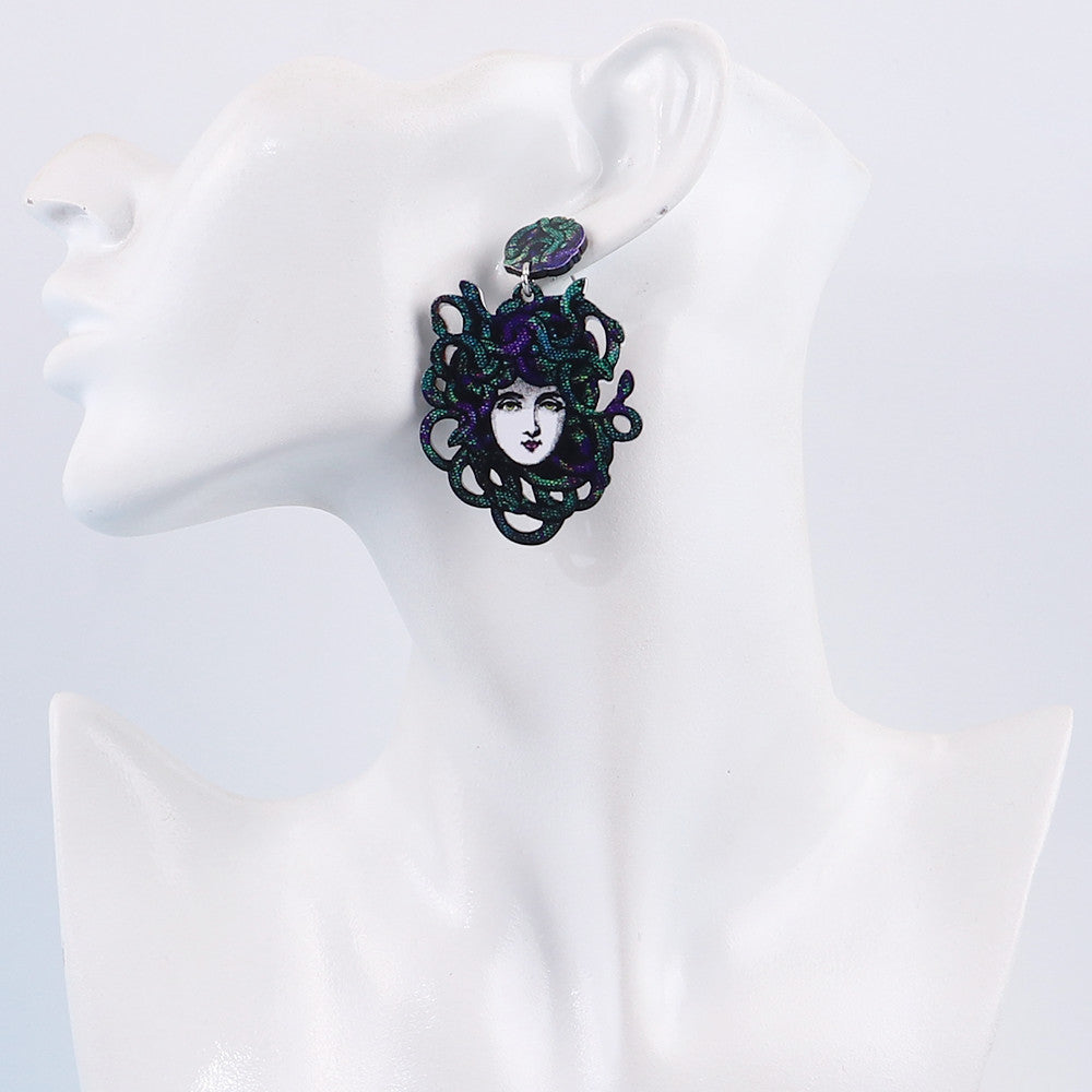Stylish Dangling Medusa Earrings (Pair) by HitMyNeed