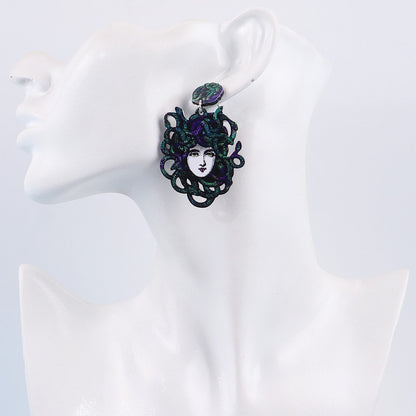 Stylish Dangling Medusa Earrings (Pair) by HitMyNeed