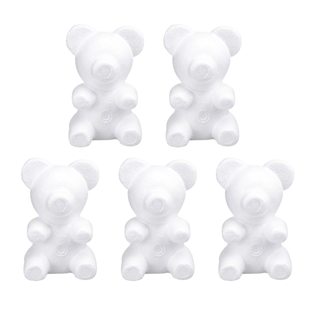Styrofoam Bear Flower Molds Set of 5 by HitMyNeed