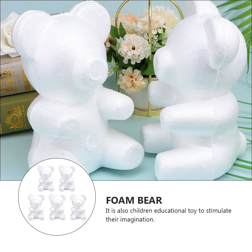 Styrofoam Bear Flower Molds Set of 5 by HitMyNeed