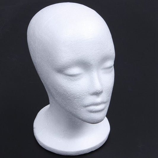 Styrofoam Mannequin Head for Wig and Hat Display by HitMyNeed