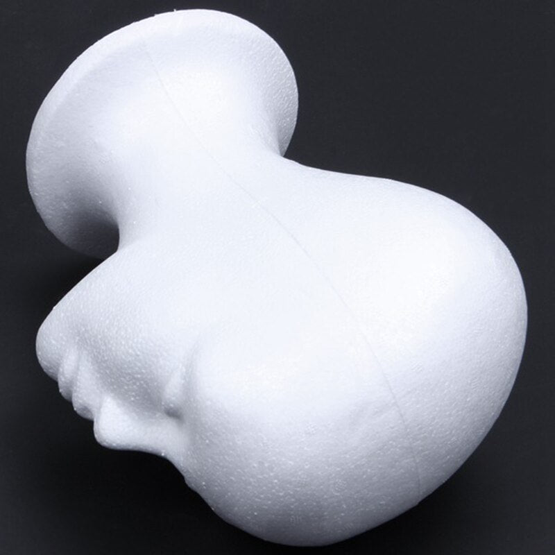 Styrofoam Mannequin Head for Wig and Hat Display by HitMyNeed
