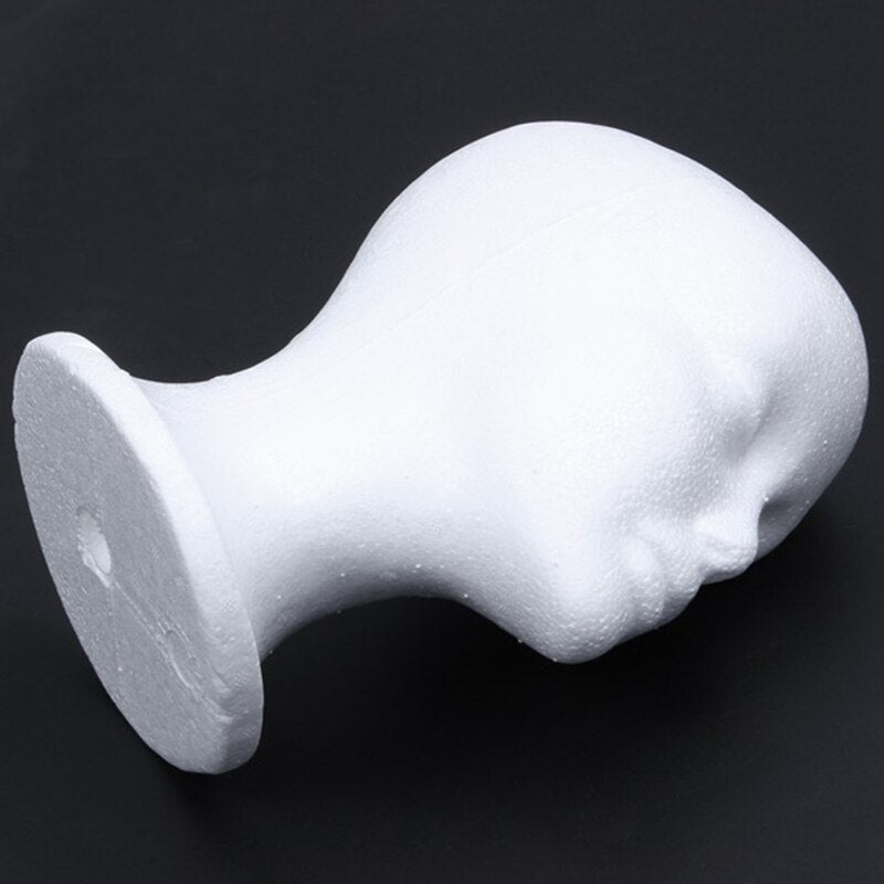 Styrofoam Mannequin Head for Wig and Hat Display by HitMyNeed