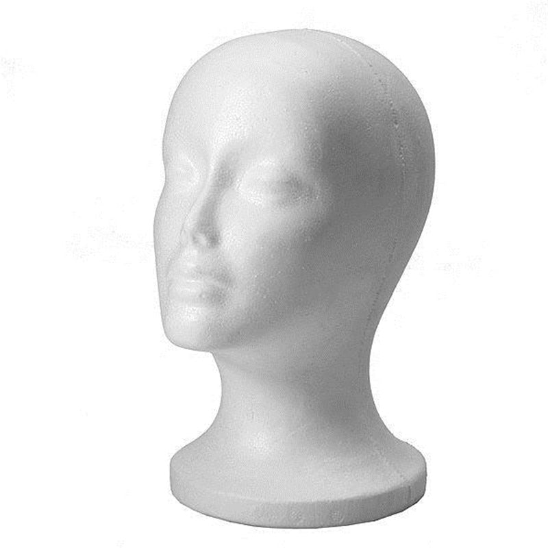 Styrofoam Mannequin Head for Wig and Hat Display by HitMyNeed