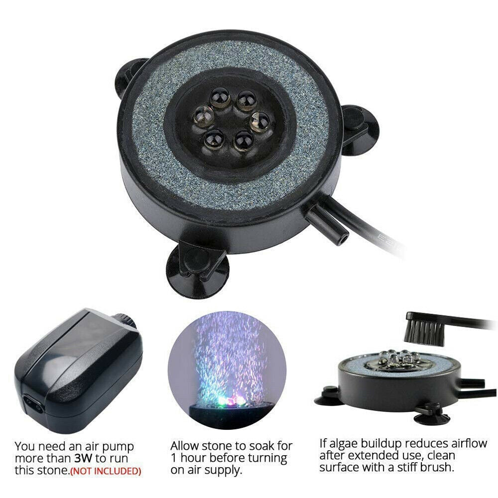 Submersible LED Fish Tank Bubble Stone Light by HitMyNeed