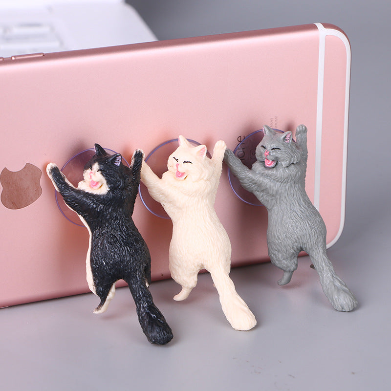 Suction Cat Phone Holder with Mini Stand by HitMyNeed