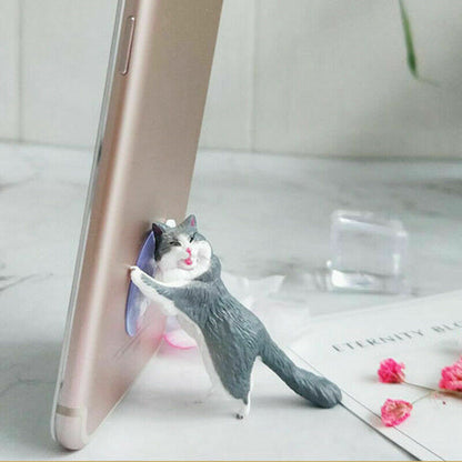 Suction Cat Phone Holder with Mini Stand by HitMyNeed