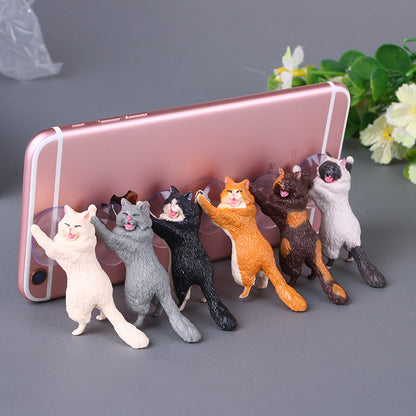 Suction Cat Phone Holder with Mini Stand by HitMyNeed