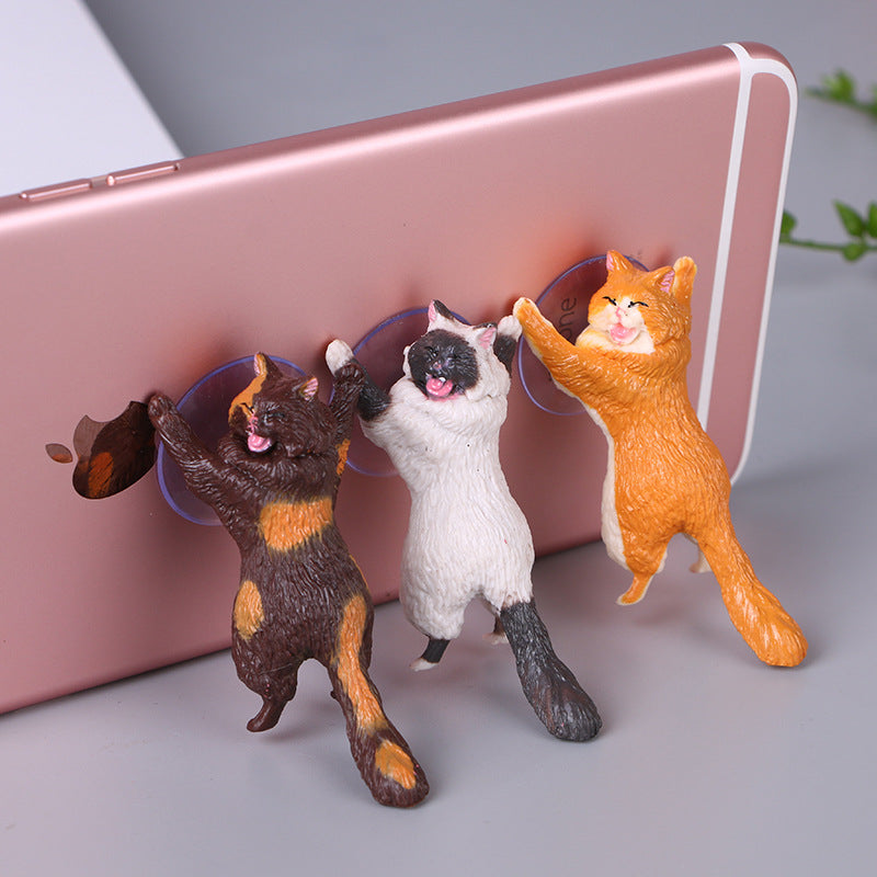 Suction Cat Phone Holder with Mini Stand by HitMyNeed