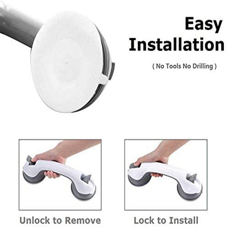 Suction Cup Grab Bars Bathroom Handrails (2 Pack) by HitMyNeed
