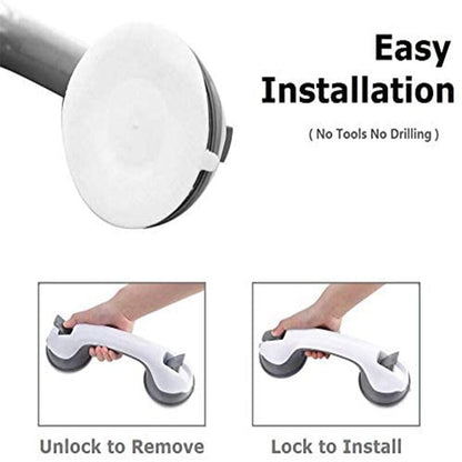 Suction Cup Grab Bars Bathroom Handrails (2 Pack) by HitMyNeed