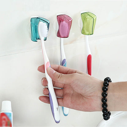 Suction Cup Toothbrush Holder Set of 3 by HitMyNeed