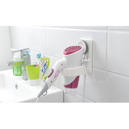 Suction Cup Wall Mounted Hair Dryer Holder by HitMyNeed
