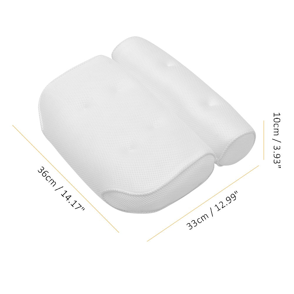 Suction Mount Bath Pillow for Comfortable Soaking by HitMyNeed