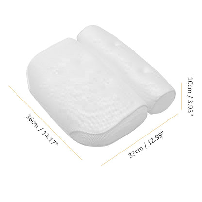 Suction Mount Bath Pillow for Comfortable Soaking by HitMyNeed