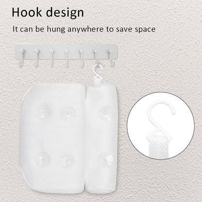 Suction Mount Bath Pillow for Comfortable Soaking by HitMyNeed
