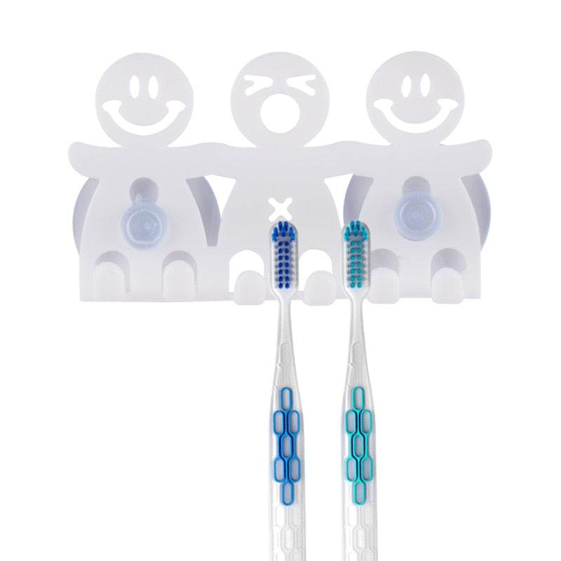 Suction Toothbrush Holder Wall-Mounted Rack by HitMyNeed