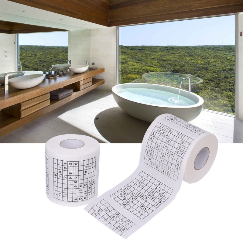 Sudoku Printed Toilet Paper Roll, 240 Sheets by HitMyNeed