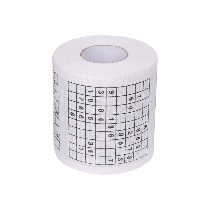 Sudoku Toilet Paper 2-Ply Novelty Tissue Roll by HitMyNeed
