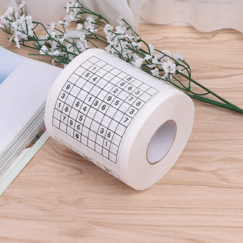 Sudoku Toilet Paper 2-Ply Novelty Tissue Roll by HitMyNeed