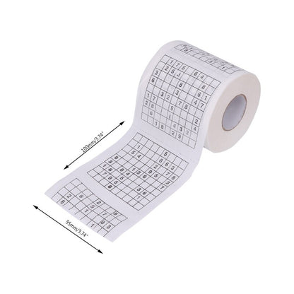 Sudoku Toilet Paper 2-Ply Novelty Tissue Roll by HitMyNeed