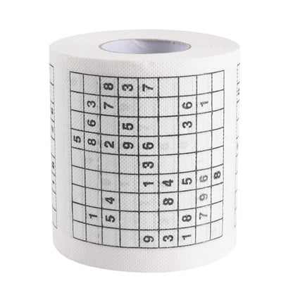 Sudoku Toilet Paper Roll with 300 Unique Puzzles by HitMyNeed