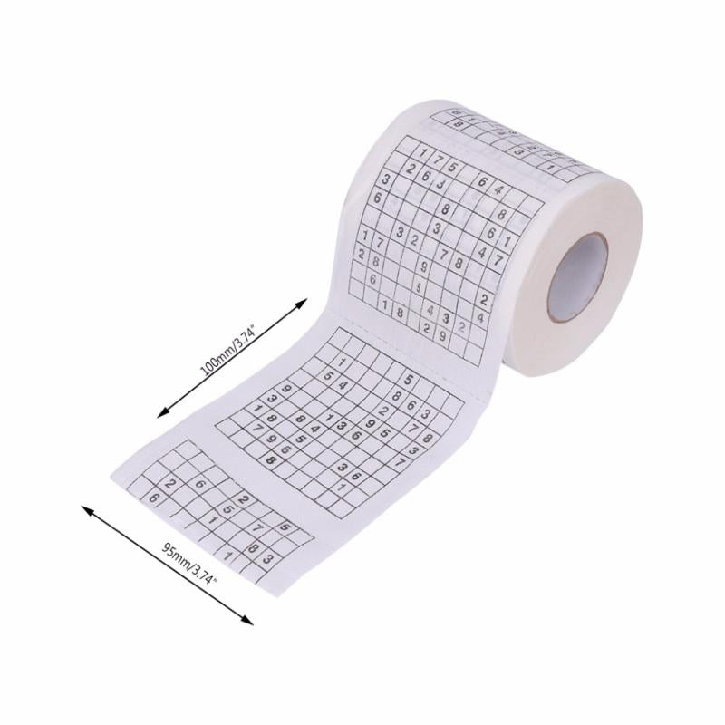 Sudoku Toilet Paper Roll with 300 Unique Puzzles by HitMyNeed