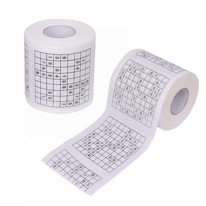 Sudoku Toilet Paper Roll with 300 Unique Puzzles by HitMyNeed