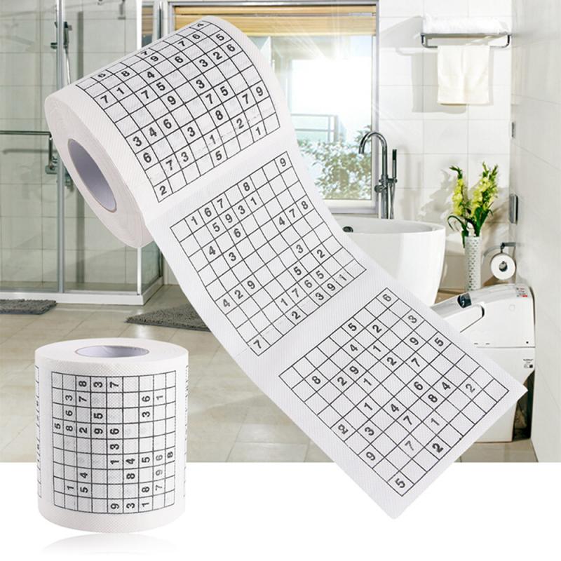 Sudoku Toilet Paper Roll with 300 Unique Puzzles by HitMyNeed
