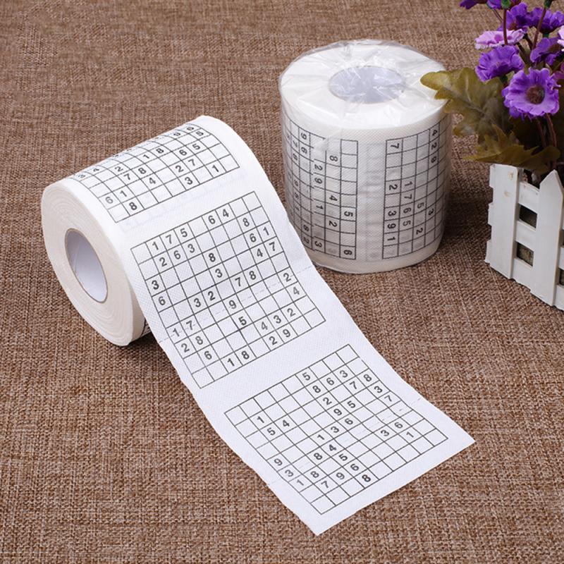 Sudoku Toilet Paper Roll with 300 Unique Puzzles by HitMyNeed
