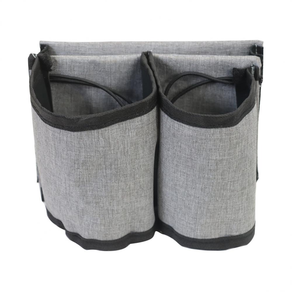 Suitcase Cup Holder with Back Pocket Organizer 01-grey by HitMyNeed