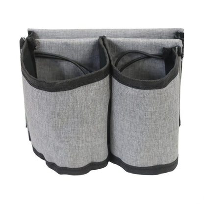 Suitcase Cup Holder with Back Pocket Organizer 01-grey by HitMyNeed