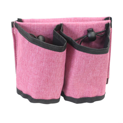 Suitcase Cup Holder with Back Pocket Organizer 03-pink by HitMyNeed
